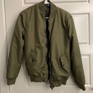 H&M Olive Bomber Jacket